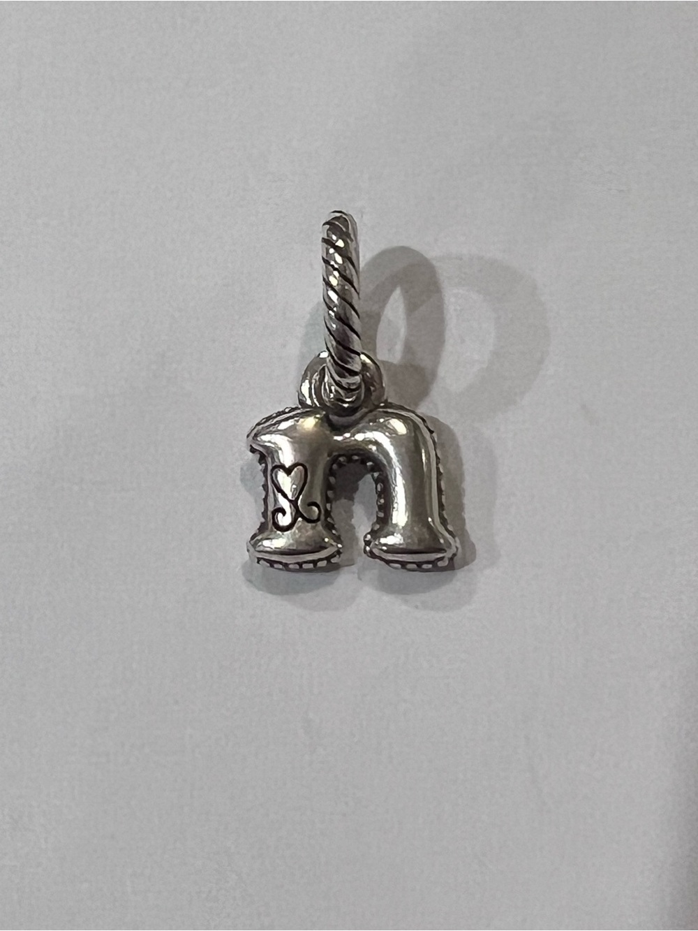 Brighton Silver 'n' Initial Charm